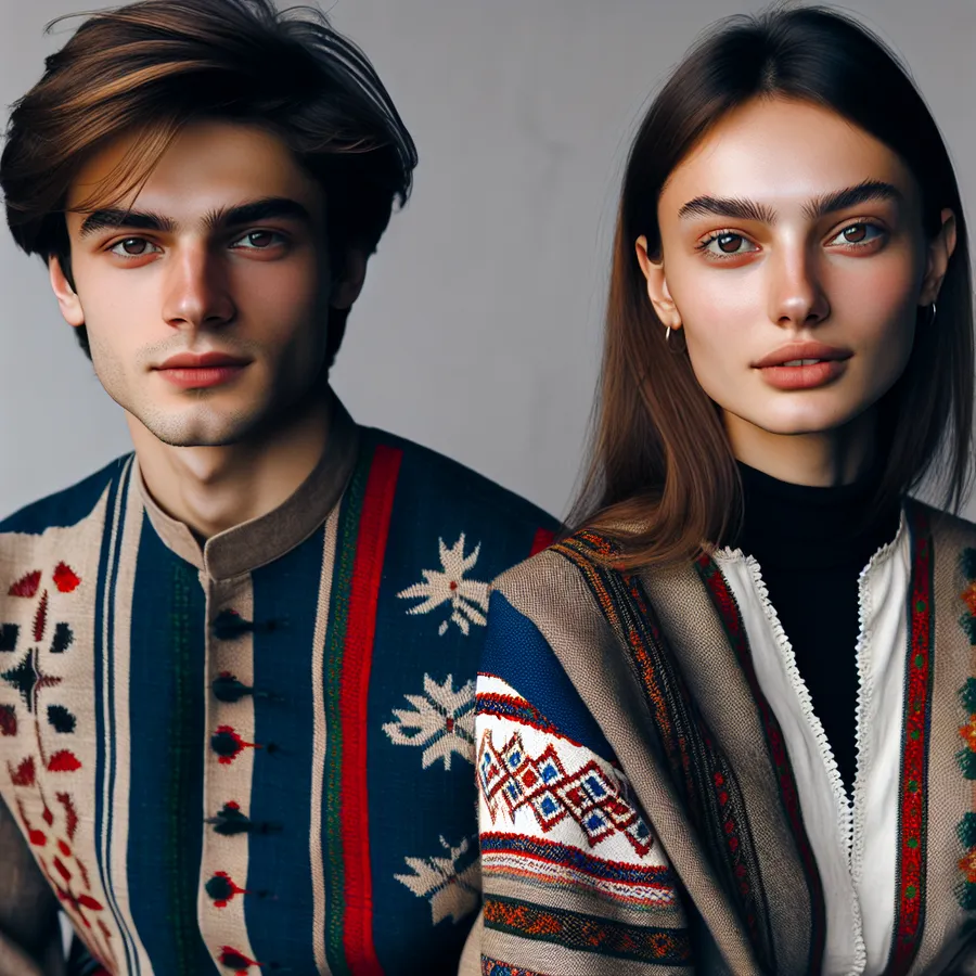 DALLE-3: Photograph of Azerbaijani man and woman in their 20s.